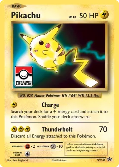 Pikachu Promo card from XY Black Star Promos
