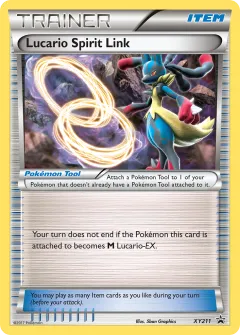 Lucario Spirit Link Promo card from XY Black Star Promos