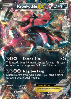 Krookodile-EX Promo card from XY Black Star Promos