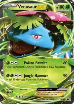 Venusaur-EX Promo card from XY Black Star Promos