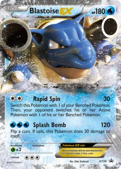 Blastoise-EX Promo card from XY Black Star Promos