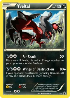 Yveltal Promo card from XY Black Star Promos