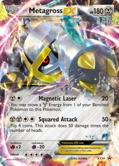 Metagross-EX Promo card from XY Black Star Promos