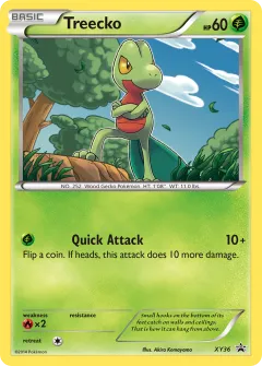 Treecko Promo card from XY Black Star Promos