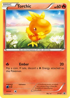 Torchic Promo card from XY Black Star Promos