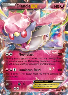 Diancie-EX Promo card from XY Black Star Promos