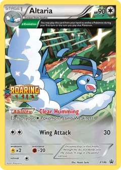 Altaria Promo card from XY Black Star Promos