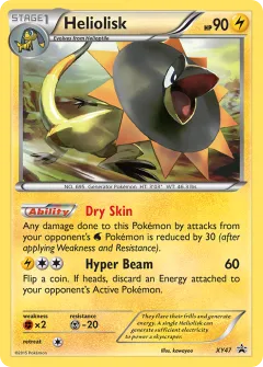 Heliolisk Promo card from XY Black Star Promos