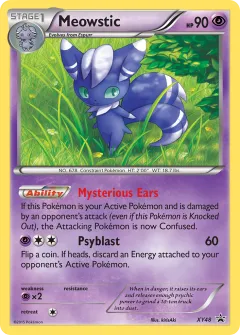 Meowstic Promo card from XY Black Star Promos
