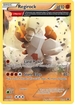 Regirock Promo card from XY Black Star Promos
