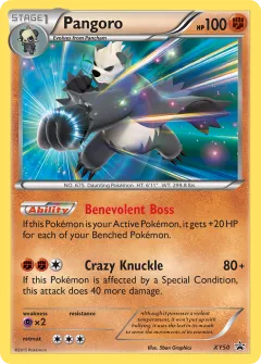 Pangoro Promo card from XY Black Star Promos