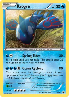 Kyogre Promo card from XY Black Star Promos