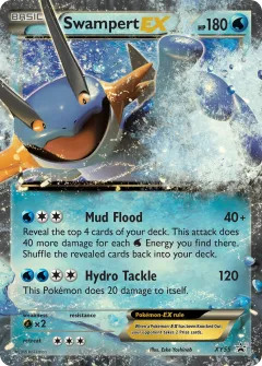 Swampert-EX Promo card from XY Black Star Promos