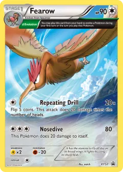Fearow Promo card from XY Black Star Promos