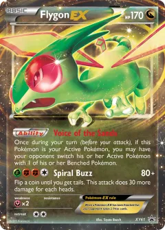 Flygon-EX Promo card from XY Black Star Promos