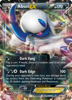 Absol-EX Promo card from XY Black Star Promos