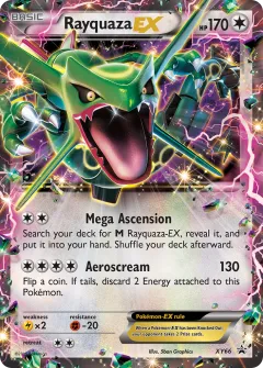 Rayquaza-EX Promo card from XY Black Star Promos