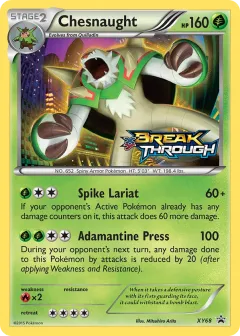Chesnaught Promo card from XY Black Star Promos
