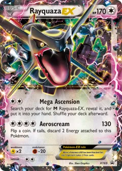 Rayquaza-EX Promo card from XY Black Star Promos