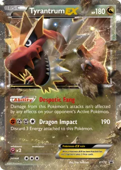 Tyrantrum-EX Promo card from XY Black Star Promos