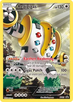Regigigas Promo card from XY Black Star Promos