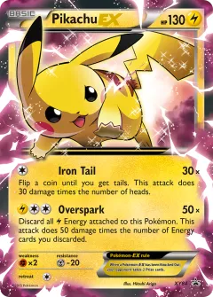 Pikachu-EX Promo card from XY Black Star Promos