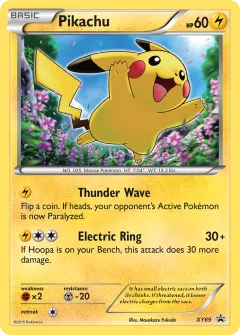 Pikachu Promo card from XY Black Star Promos