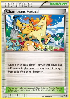 Champions Festival Promo card from XY Black Star Promos