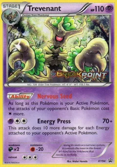 Trevenant Promo card from XY Black Star Promos