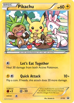 Pikachu Promo card from XY Black Star Promos